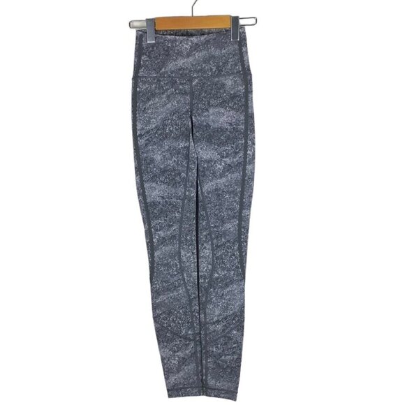 LULULEMON Stop Drop and Squat Leggings Area Ice Grey Size 2 - Picture 3 of 12